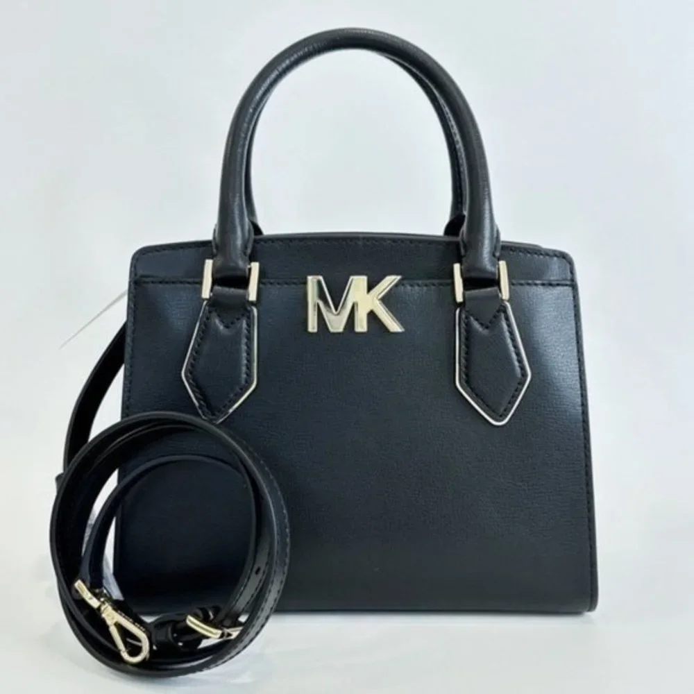Michael Kors Mott Medium Messenger Satchel Bag in Black
